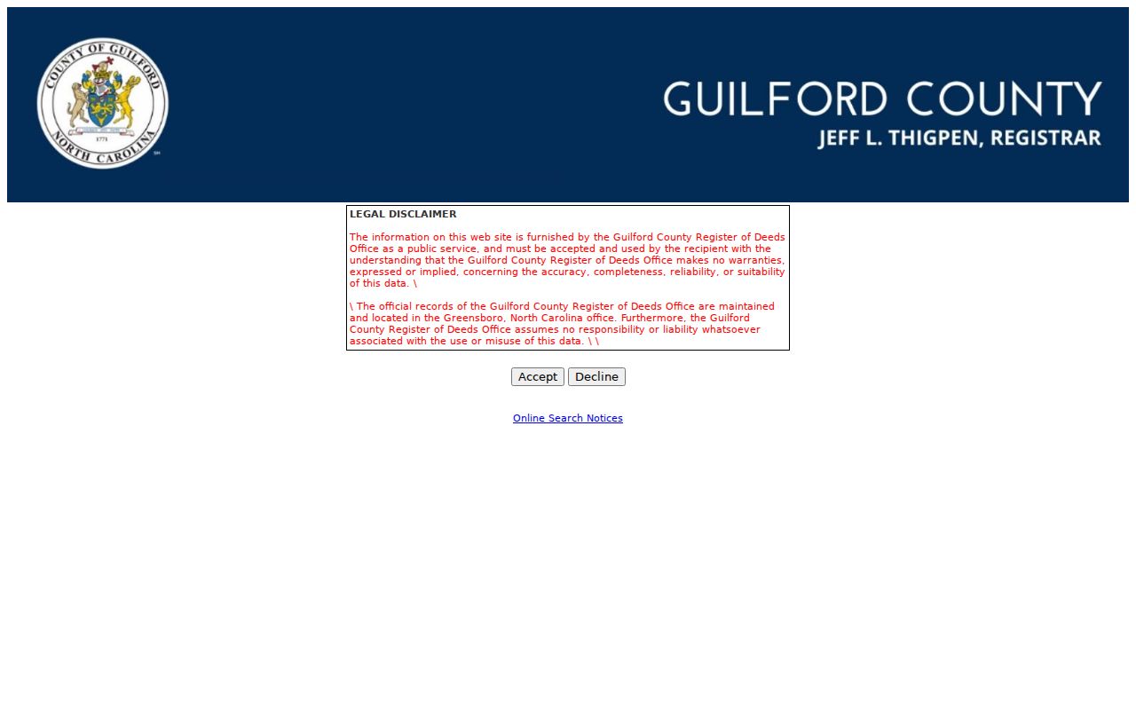 Greensboro previous residents Guilford deed index search