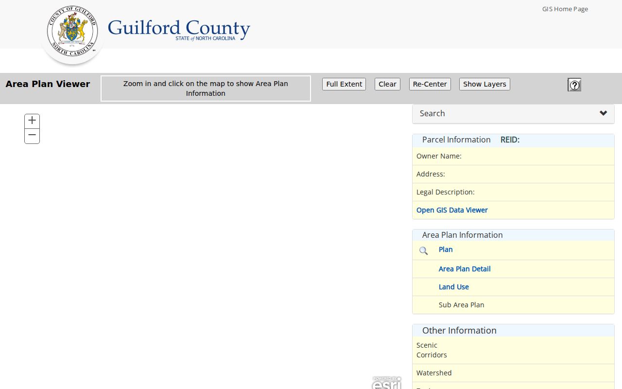 Greensboro street directory Area Plan Viewer with address search
