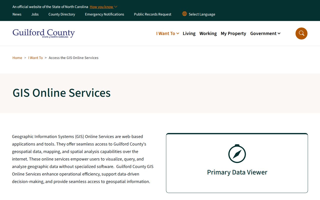 Greensboro street directory Guilford GIS online services